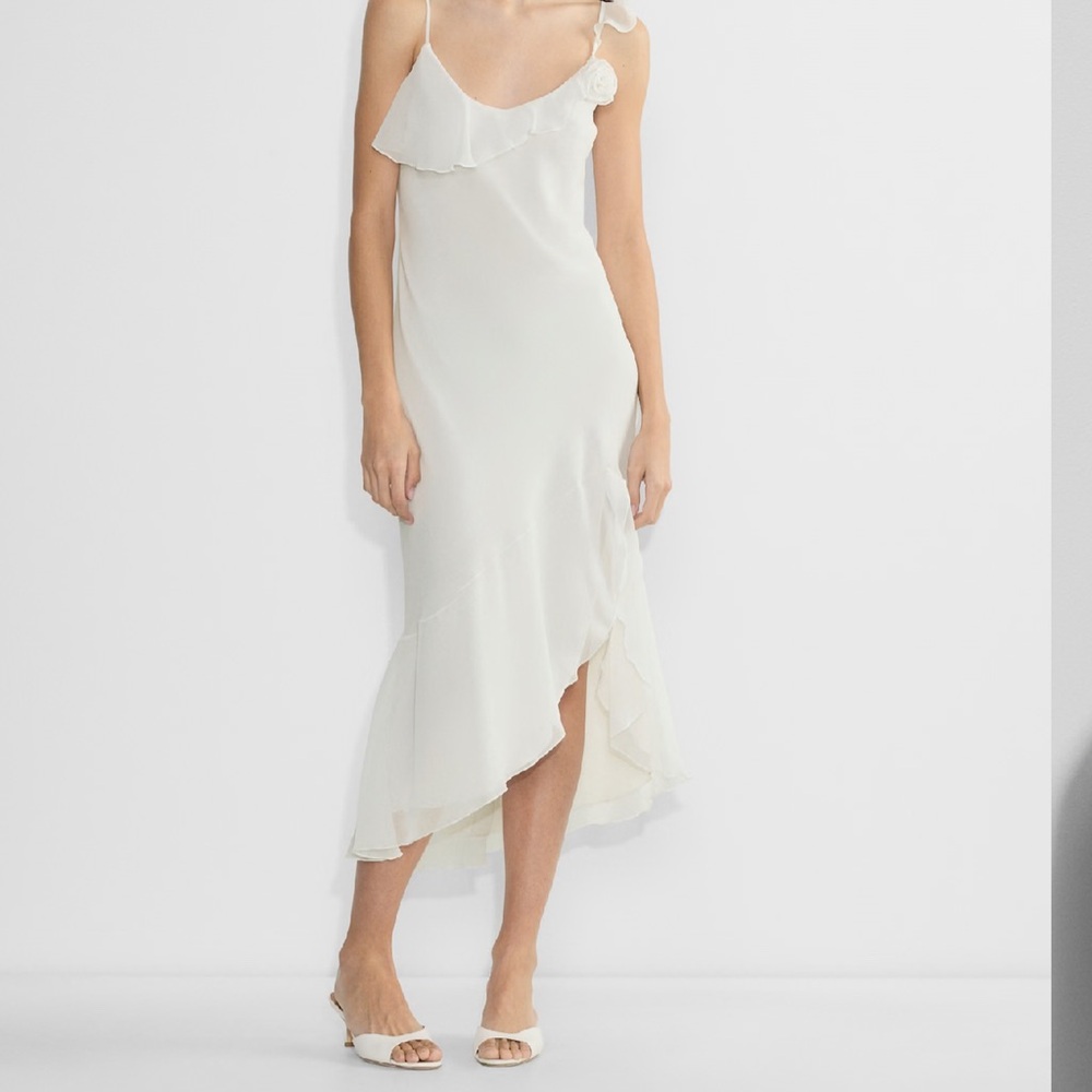 Wilfred White Ruffle Dress
